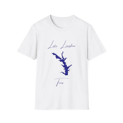 Texas  Lake  Limestone  T-shirt  front  position  view  from  front  white.webp
