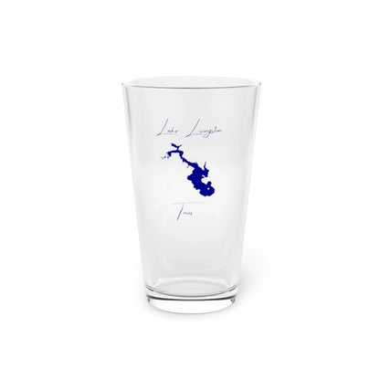 Texas  Lake  Livingston  16oz  Pint  Glass  front  position  view  from  front  16oz.webp