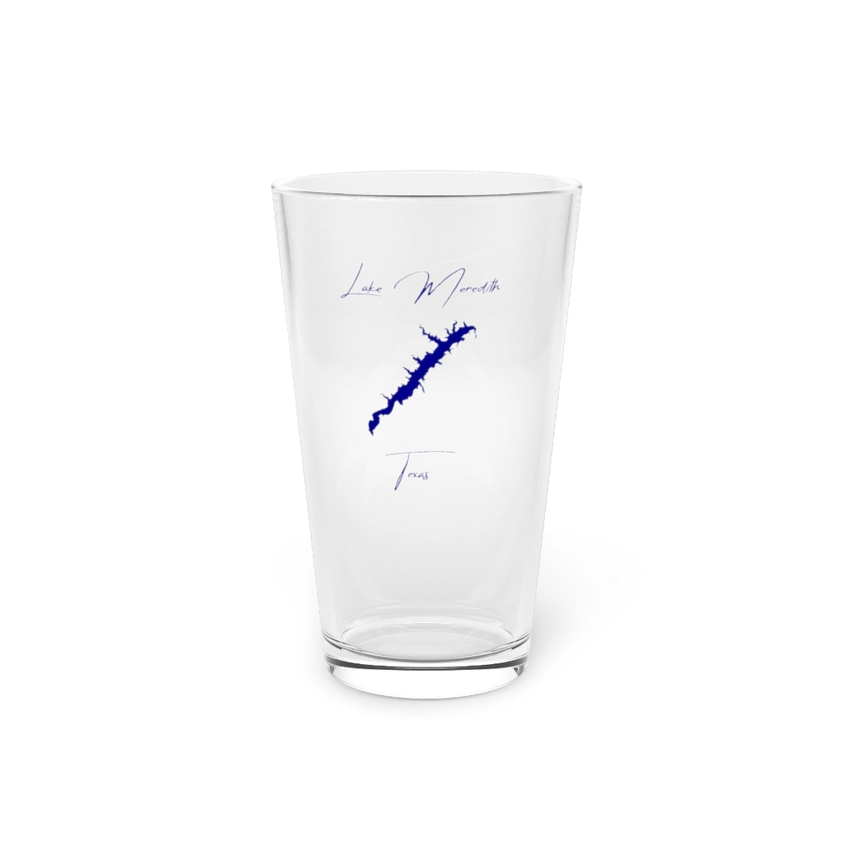 Texas  Lake  Meredith  16oz  Pint  Glass  front  position  view  from  front  16oz.webp