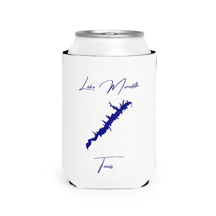 Texas  Lake  Meredith  Can  Koozie  front  position  view  from  front-2  white.webp