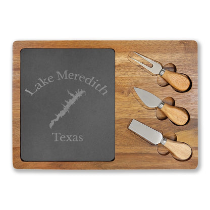 Texas  Lake  Meredith  Engraved  Charcuterie  Board  other  position  view  from  front  13  3  4  x  9  3  4.webp