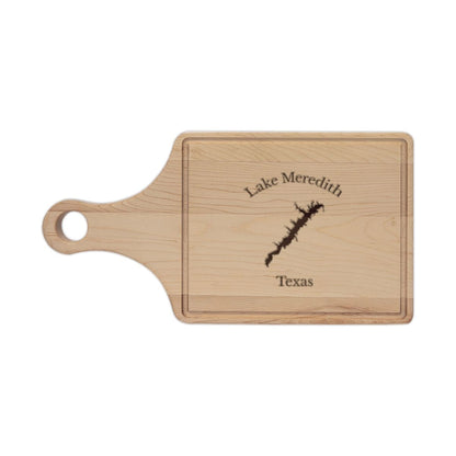 Texas  Lake  Meredith  Engraved  Cutting  Board  front  position  view  from  front  maple.webp