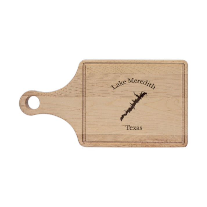 Texas  Lake  Meredith  Engraved  Cutting  Board  front  position  view  from  front  maple.webp