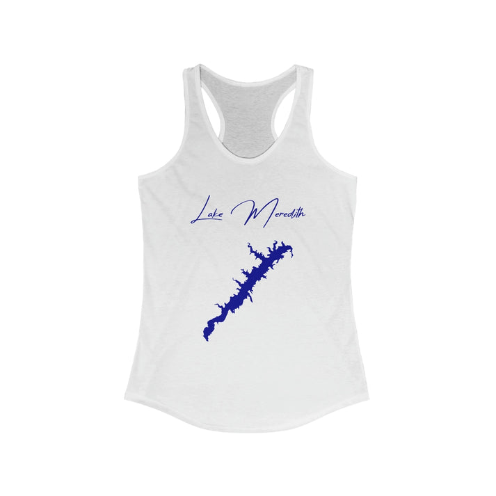 Texas  Lake  Meredith  Racerback-Tank  front  position  view  from  front  solid  white.webp