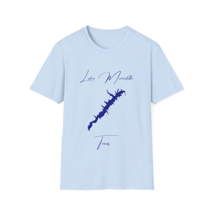 Texas  Lake  Meredith  T-shirt  front  position  view  from  front  light  blue.webp