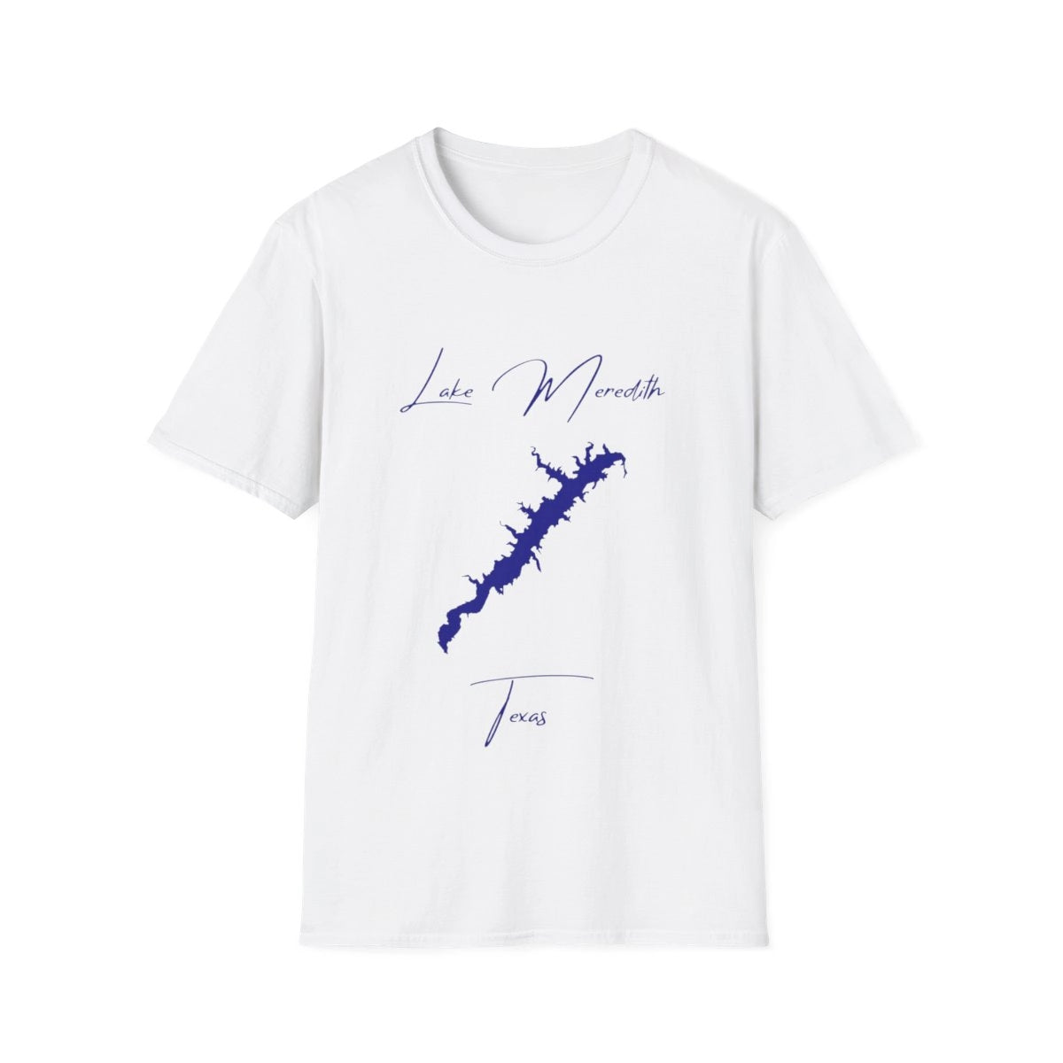 Texas  Lake  Meredith  T-shirt  front  position  view  from  front  white.webp