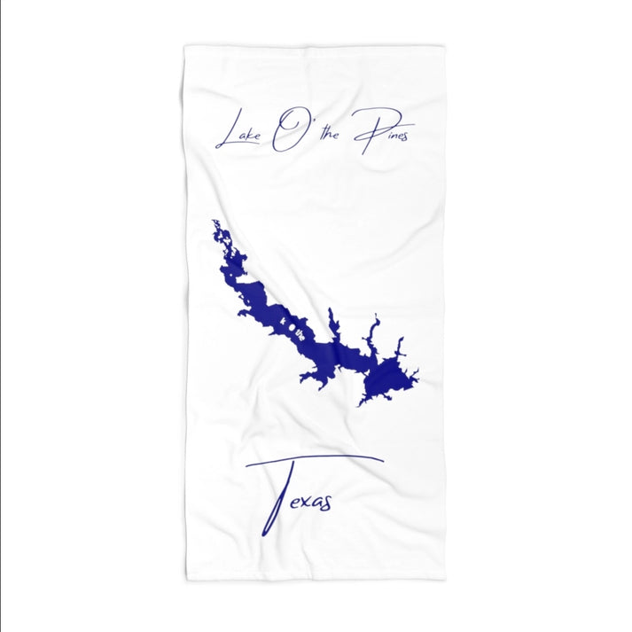 Texas  Lake  O'  the  Pines  Beach  Towel  front  position  view  from  front  30  x  60.webp