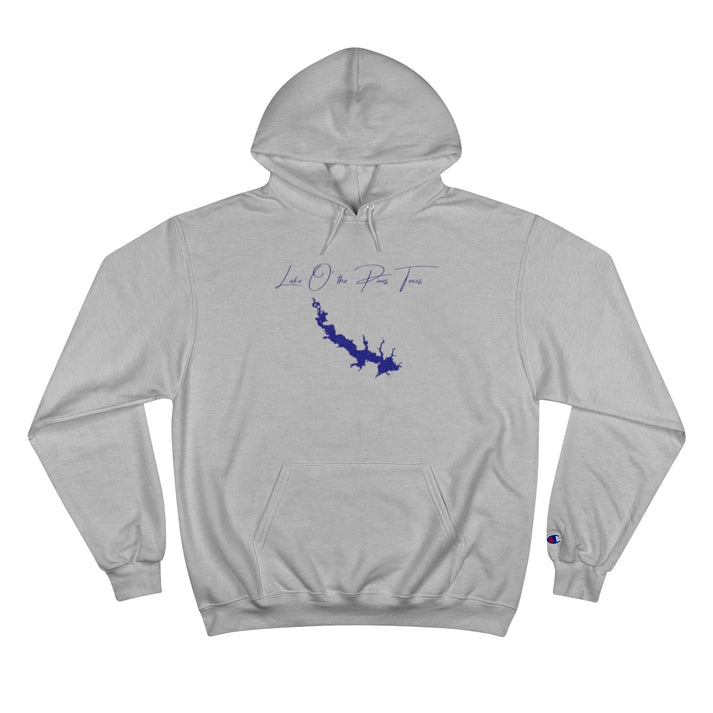 Texas  Lake  O'  the  Pines  Hoodie  front  position  view  from  front  light  steel.webp