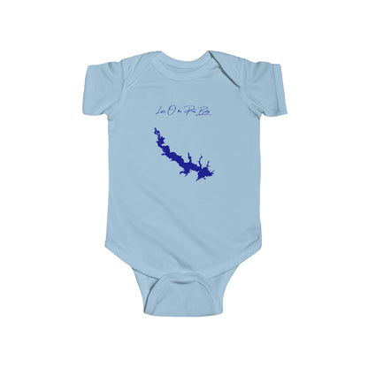 Texas  Lake  O'  the  Pines  Onesie  front  position  view  from  front  light  blue.webp