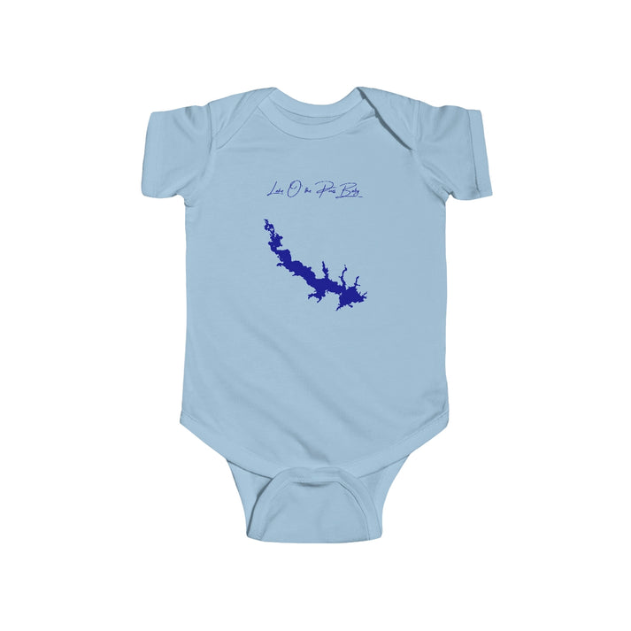 Texas  Lake  O'  the  Pines  Onesie  front  position  view  from  front  light  blue.webp