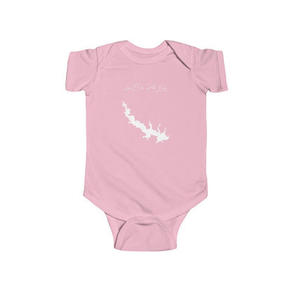 Texas  Lake  O'  the  Pines  Onesie  front  position  view  from  front  pink.webp
