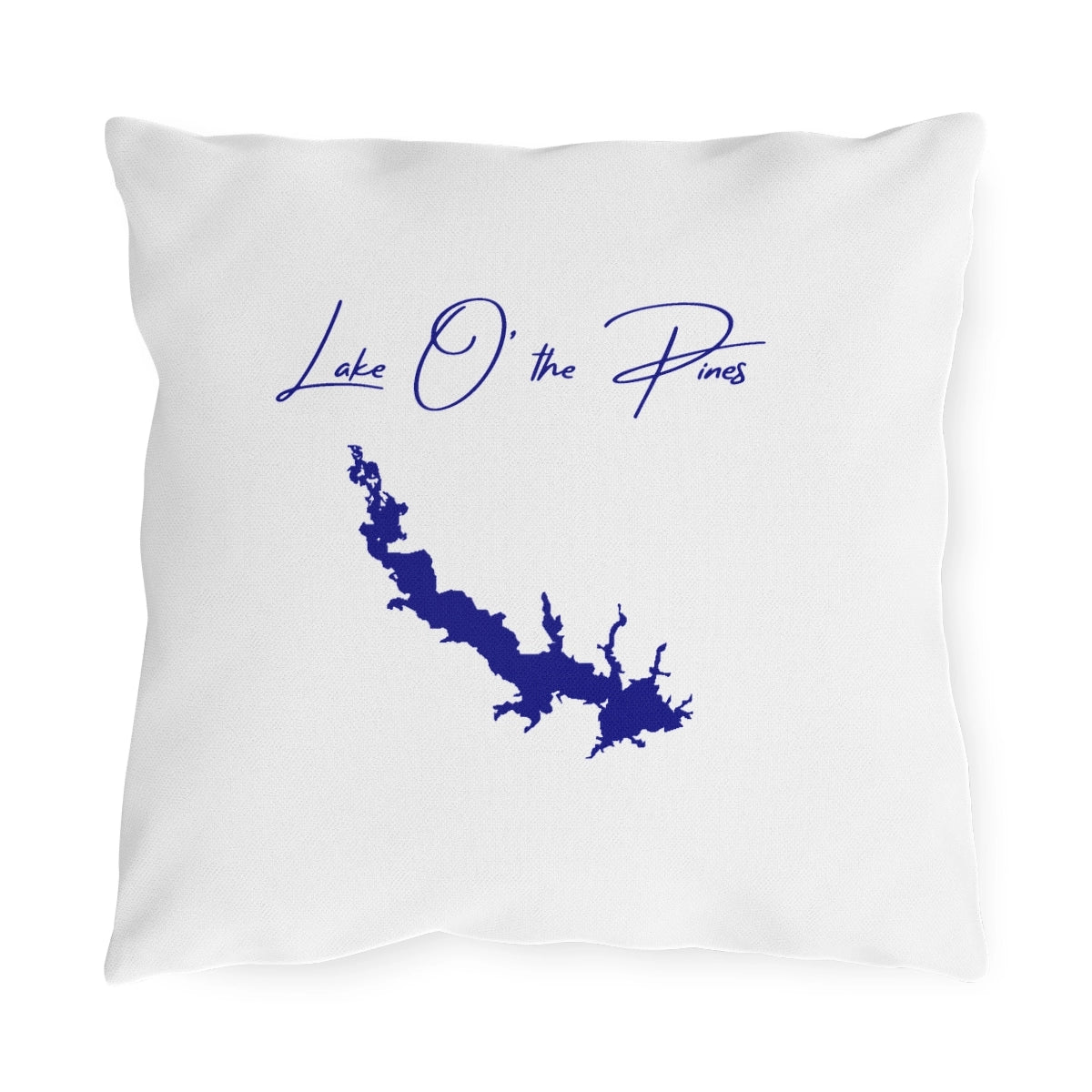 Texas  Lake  O'  the  Pines  Outdoor  Pillow  front  position  view  from  front  16  x  16.webp