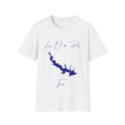 Texas  Lake  O'  the  Pines  T-shirt  front  position  view  from  front  white.webp