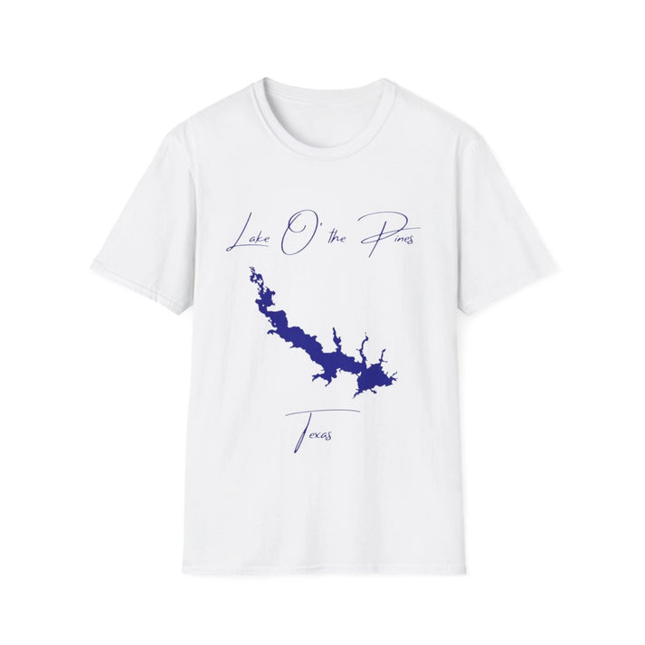 Texas  Lake  O'  the  Pines  T-shirt  front  position  view  from  front  white.webp