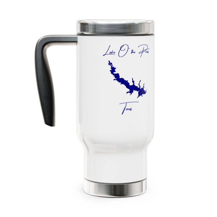Texas  Lake  O'  the  Pines  Travel  Mug  other  position  view  from  left  14oz.webp