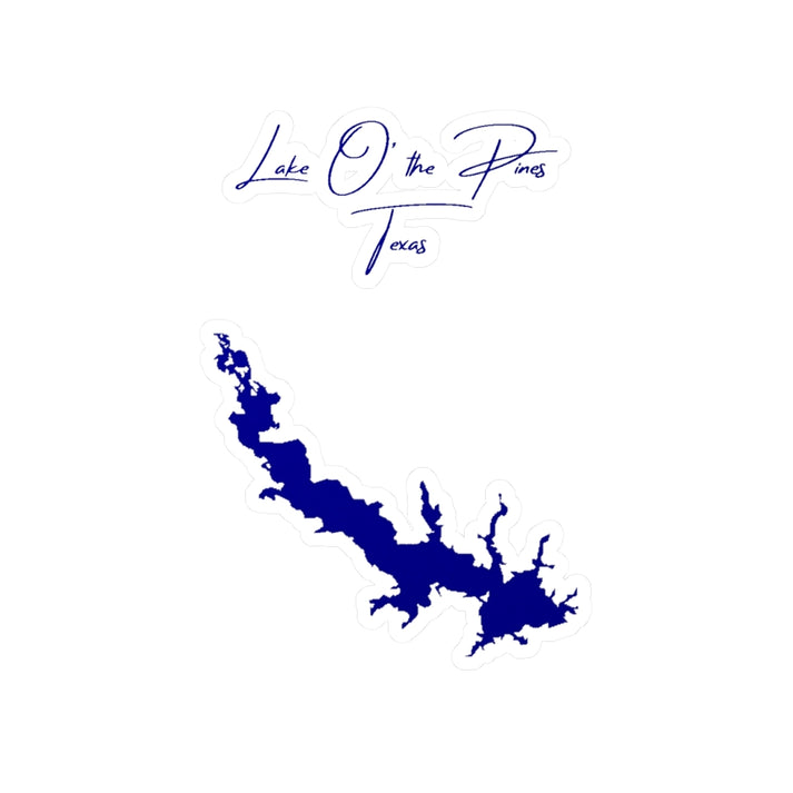 Texas  Lake  O'  the  Pines  Vinyl  Decal  other  position  view  from  front  4  x  6.webp