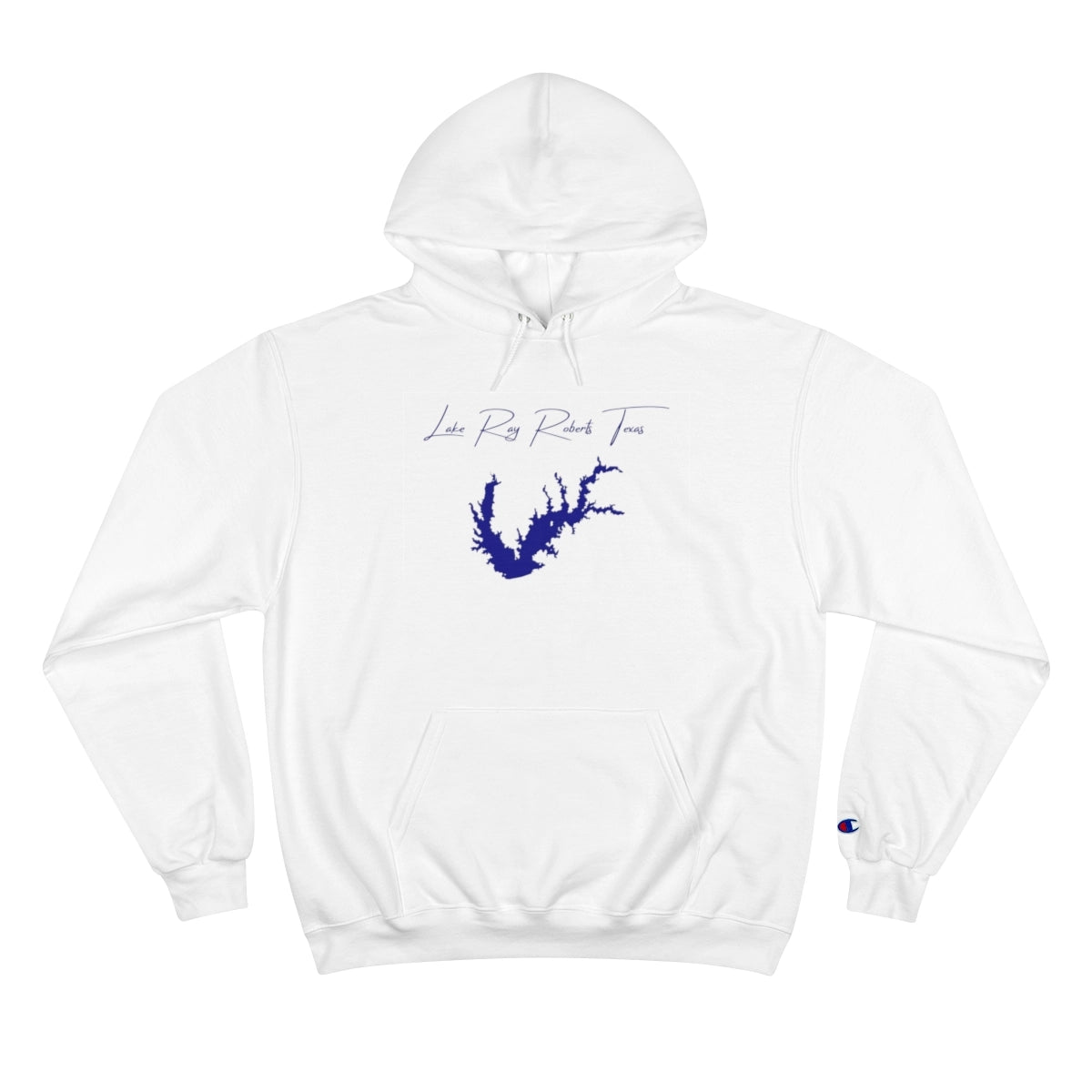 Texas  Lake  Ray  Roberts  Hoodie  front  position  view  from  front  white.webp