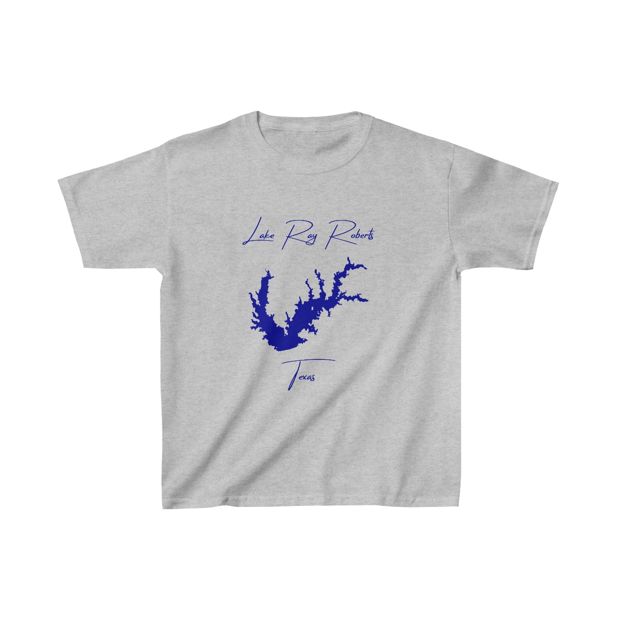 Texas  Lake  Ray  Roberts  Youth  T-shirt  front  position  view  from  front  sport  grey.webp