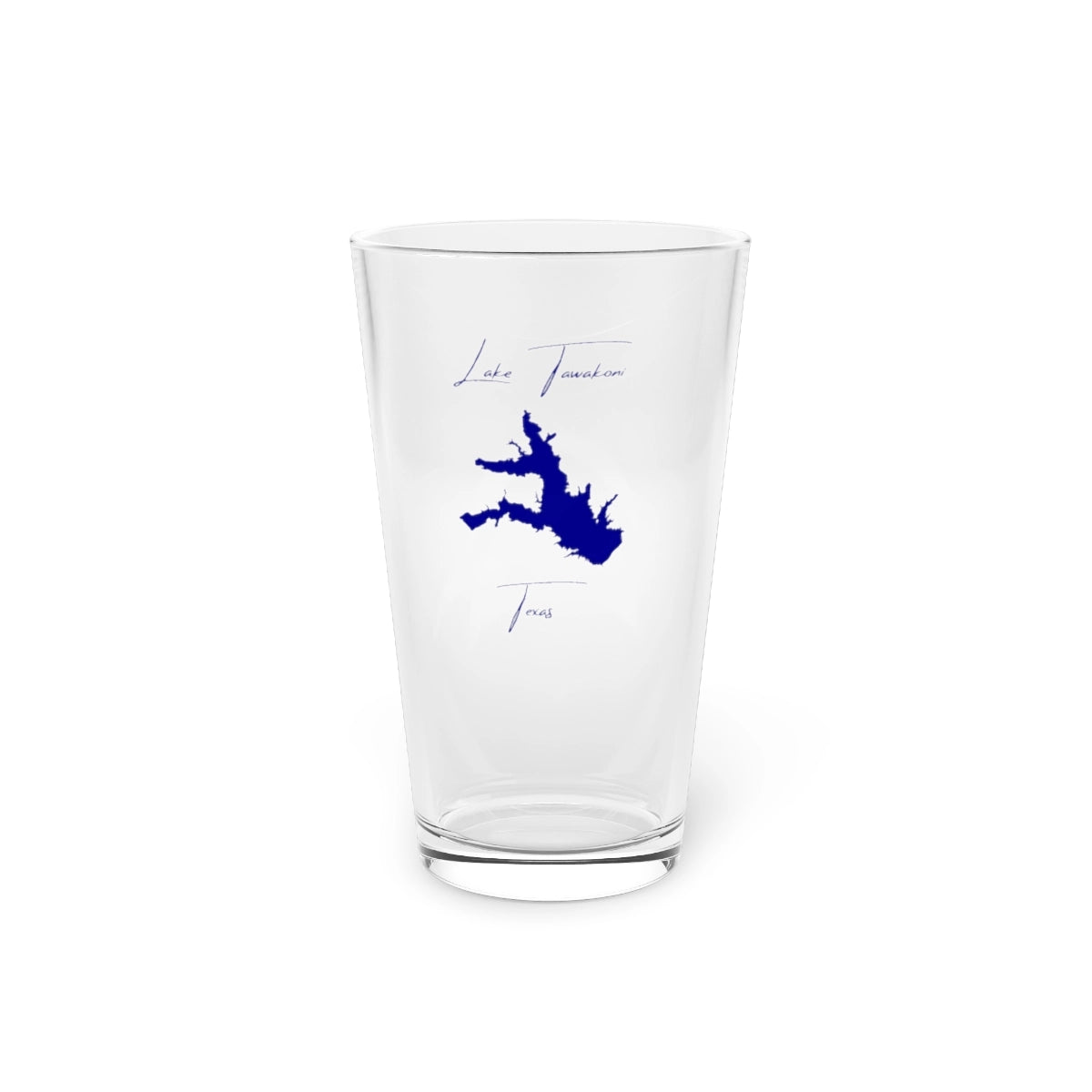 Texas  Lake  Tawakoni  16oz  Pint  Glass  front  position  view  from  front  16oz.webp
