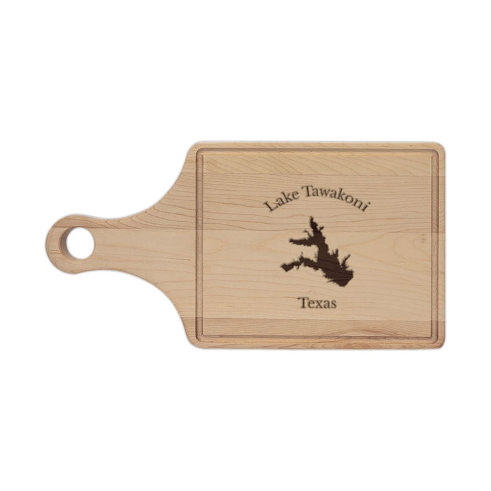 Texas  Lake  Tawakoni  Engraved  Cutting  Board  front  position  view  from  front  maple.webp