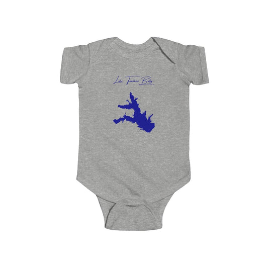 Texas  Lake  Tawakoni  Onesie  front  position  view  from  front  heather.webp