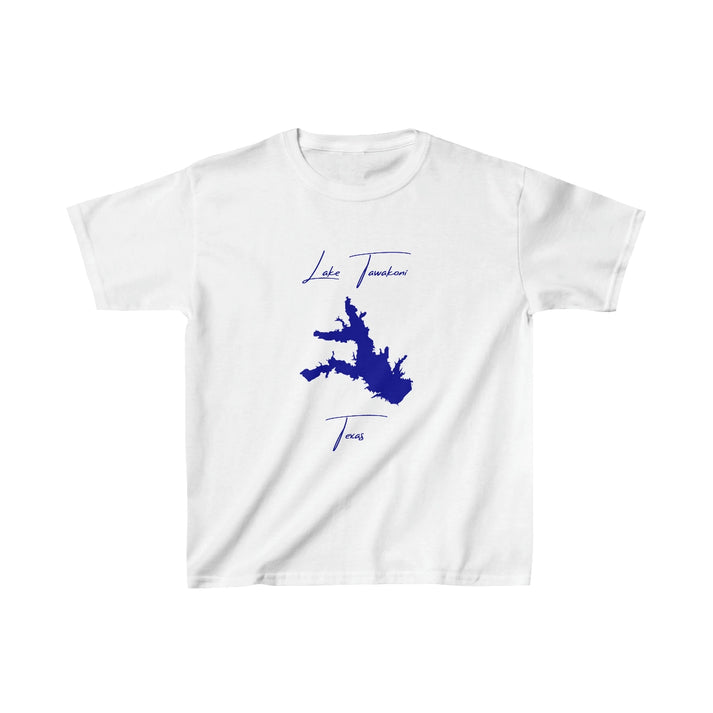 Texas  Lake  Tawakoni  Youth  T-shirt  front  position  view  from  front  white.webp