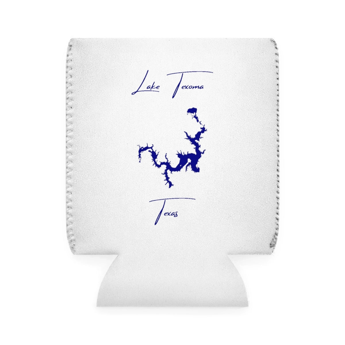 Texas  Lake  Texoma  Can  Koozie  front  position  view  from  front-1  white.webp