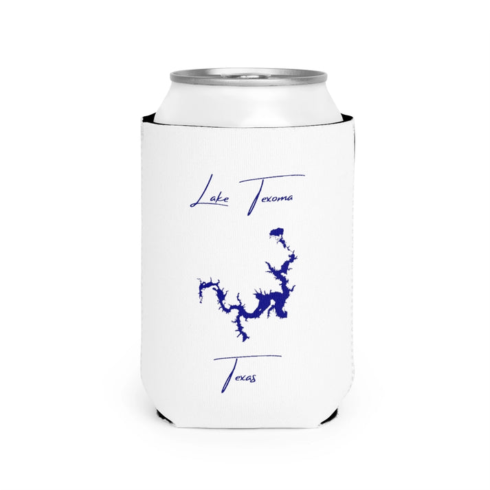 Texas  Lake  Texoma  Can  Koozie  front  position  view  from  front-2  white.webp