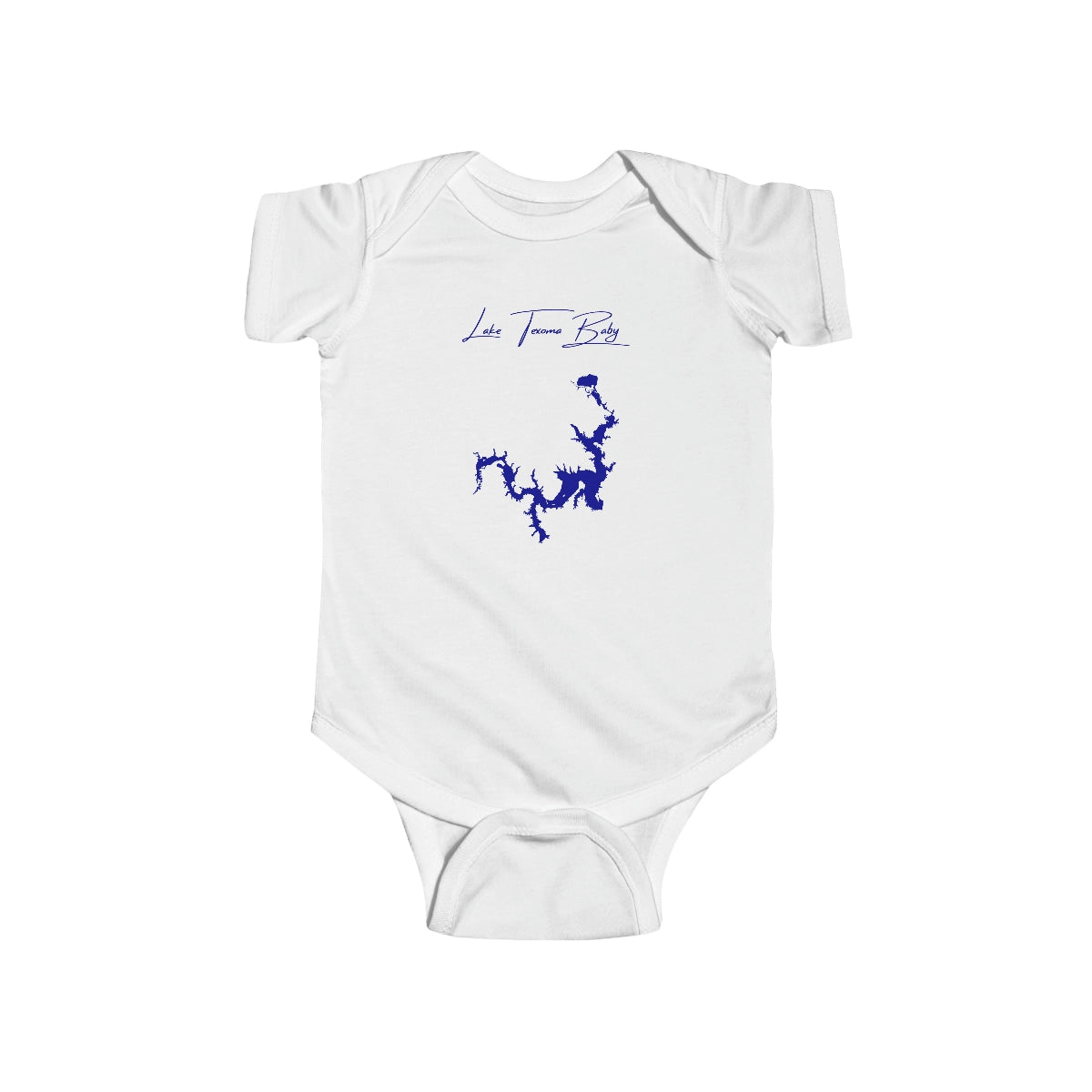 Texas  Lake  Texoma  Onesie  front  position  view  from  front  white.webp