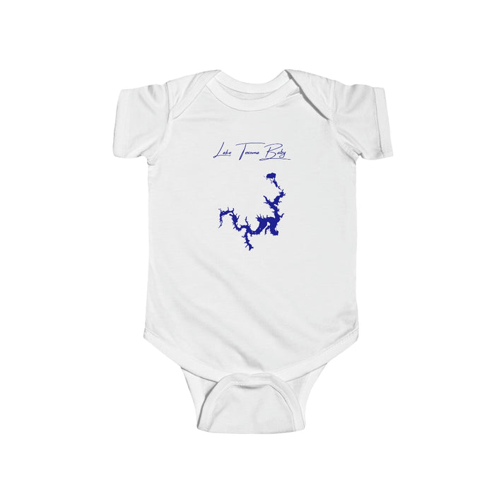 Texas  Lake  Texoma  Onesie  front  position  view  from  front  white.webp