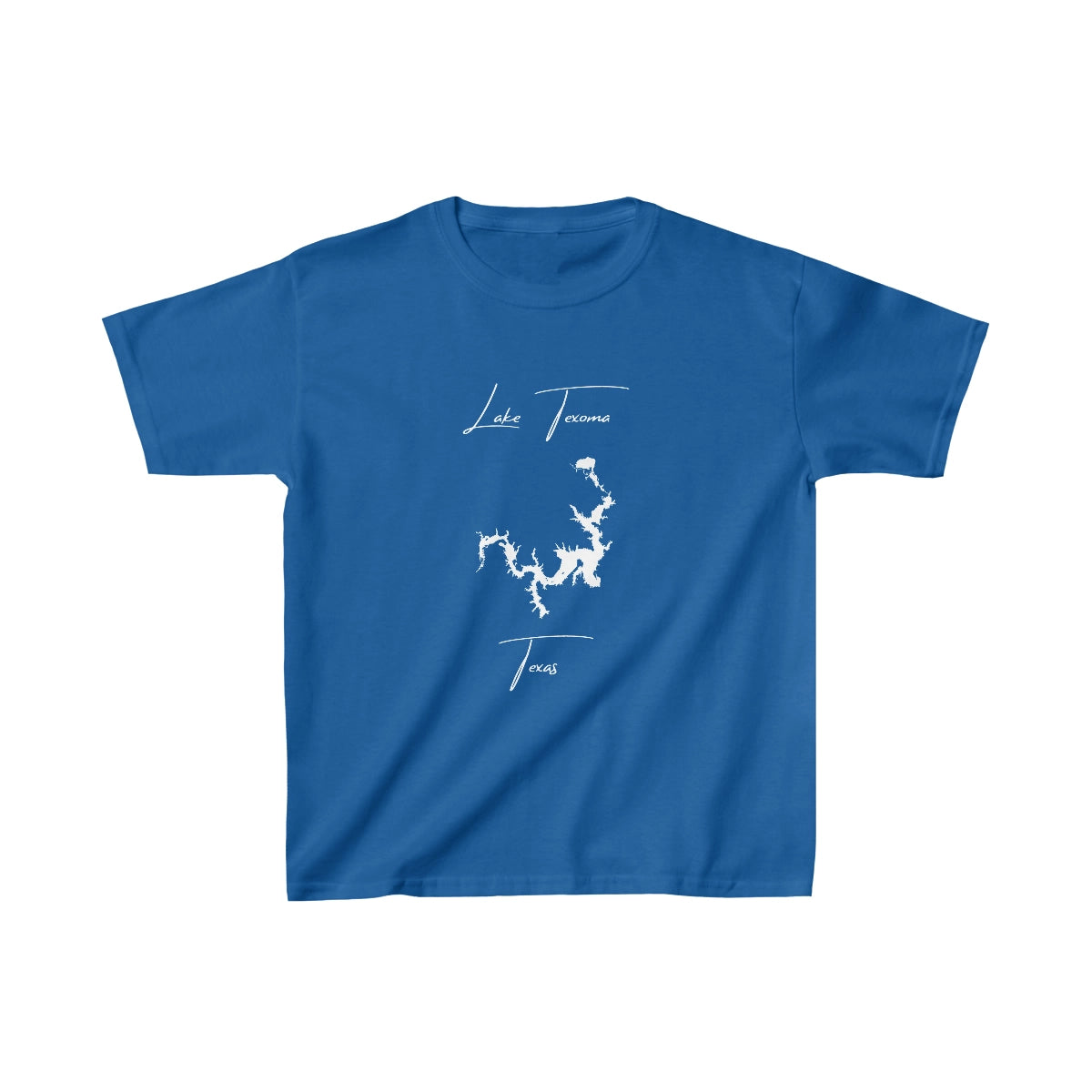 Texas  Lake  Texoma  Youth  T-shirt  front  position  view  from  front  royal.webp