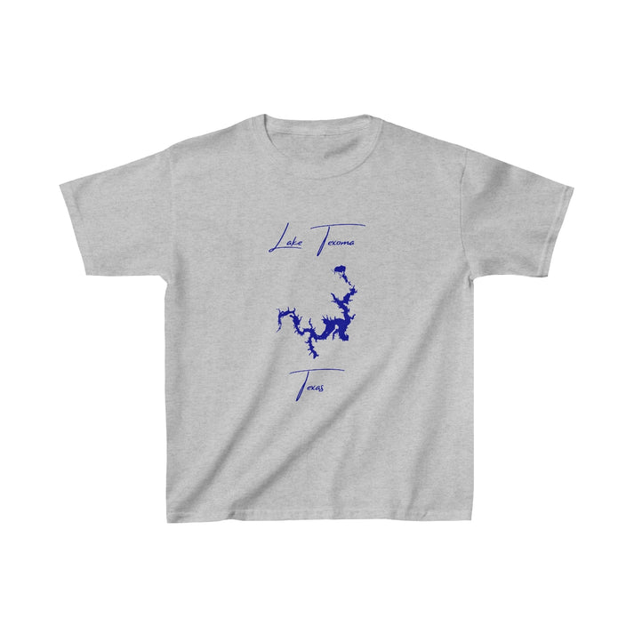 Texas  Lake  Texoma  Youth  T-shirt  front  position  view  from  front  sport  grey.webp