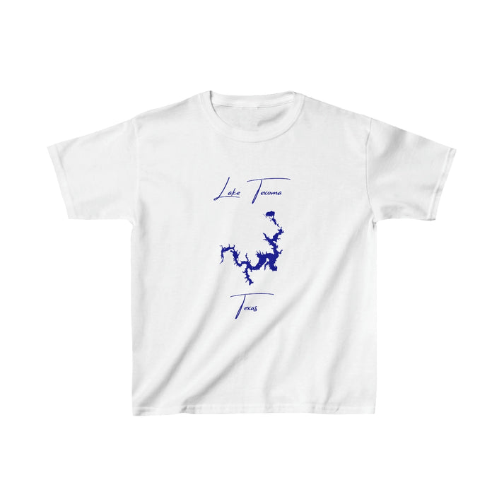Texas  Lake  Texoma  Youth  T-shirt  front  position  view  from  front  white.webp