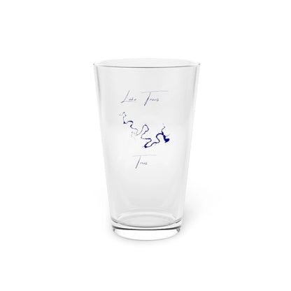 Texas  Lake  Travis  16oz  Pint  Glass  front  position  view  from  front  16oz.webp