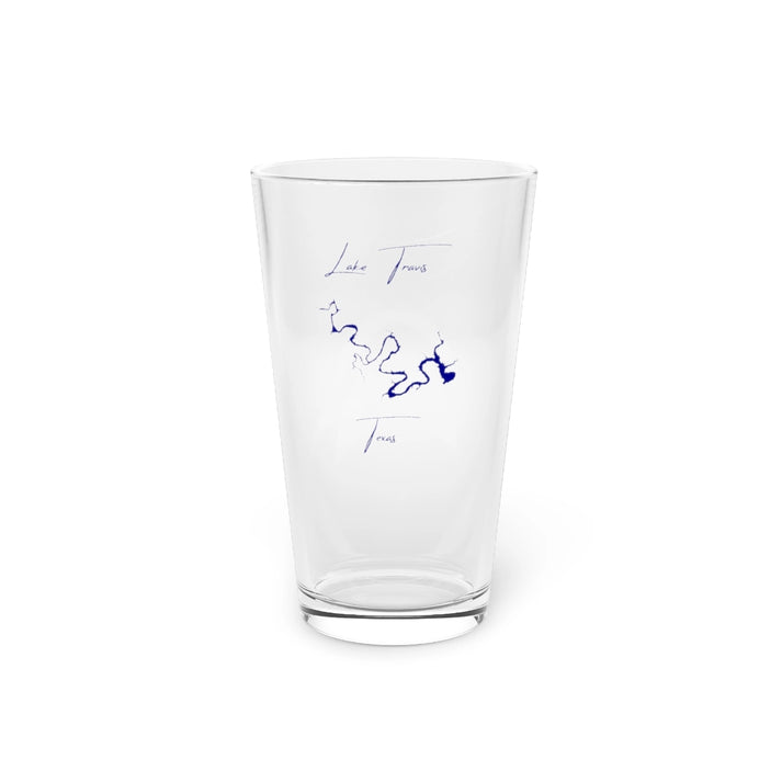 Texas  Lake  Travis  16oz  Pint  Glass  front  position  view  from  front  16oz.webp