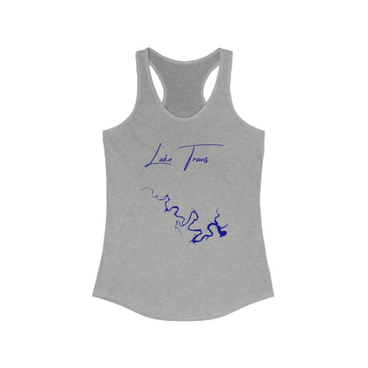 Texas  Lake  Travis  Racerback-Tank  front  position  view  from  front  heather  grey.webp