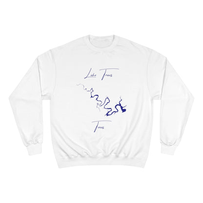 Texas  Lake  Travis  Sweatshirt  front  position  view  from  front  white.webp