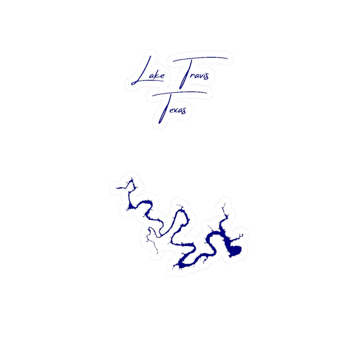 Texas  Lake  Travis  Vinyl  Decal  other  position  view  from  front  4  x  6.webp