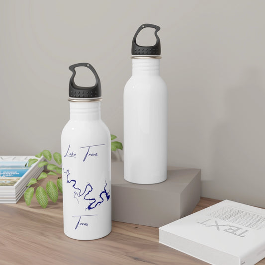 Texas  Lake  Travis  Water  bottle  other  position  view  from  context-2  white.webp