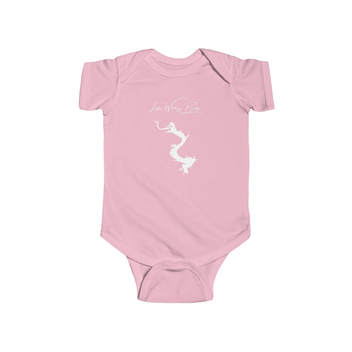 Texas  Lake  Whitney  Onesie  front  position  view  from  front  pink.webp