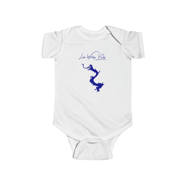 Texas  Lake  Whitney  Onesie  front  position  view  from  front  white.webp