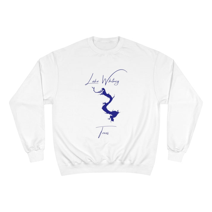 Texas  Lake  Whitney  Sweatshirt  front  position  view  from  front  white.webp
