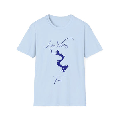 Texas  Lake  Whitney  T-shirt  front  position  view  from  front  light  blue.webp