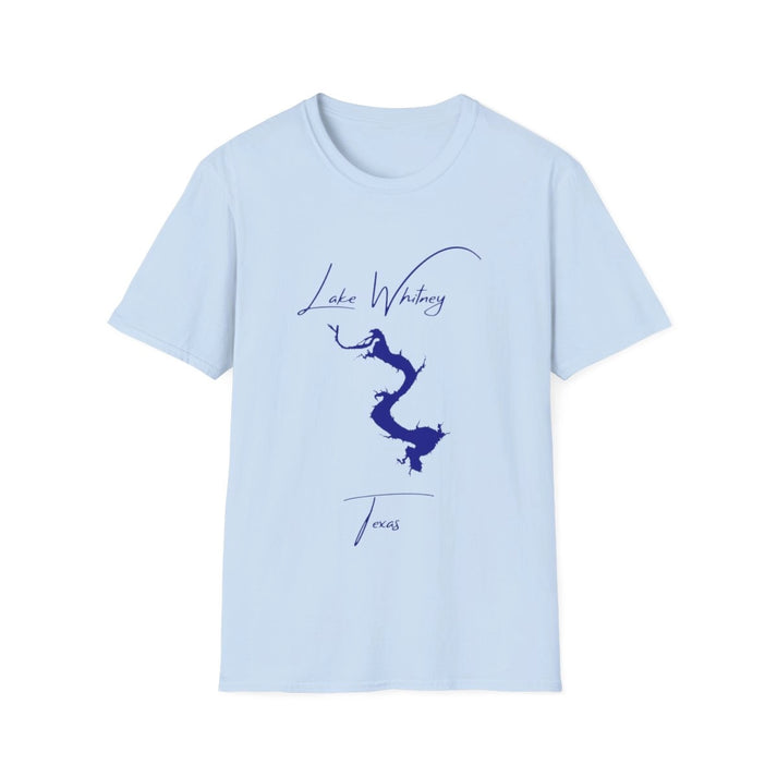 Texas  Lake  Whitney  T-shirt  front  position  view  from  front  light  blue.webp