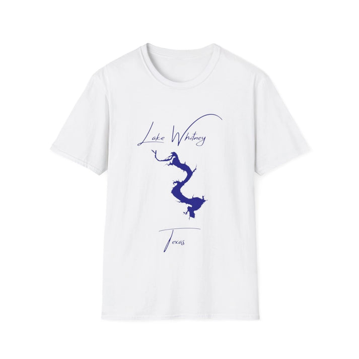 Texas  Lake  Whitney  T-shirt  front  position  view  from  front  white.webp