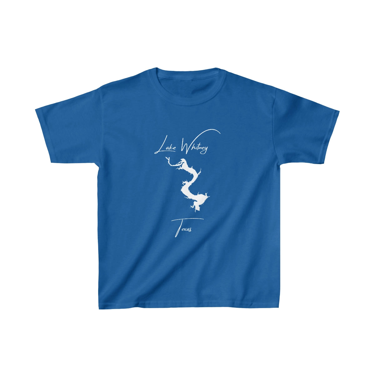 Texas  Lake  Whitney  Youth  T-shirt  front  position  view  from  front  royal.webp