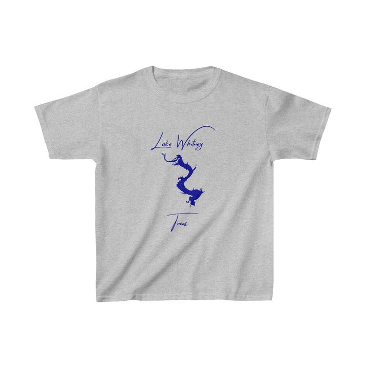 Texas  Lake  Whitney  Youth  T-shirt  front  position  view  from  front  sport  grey.webp
