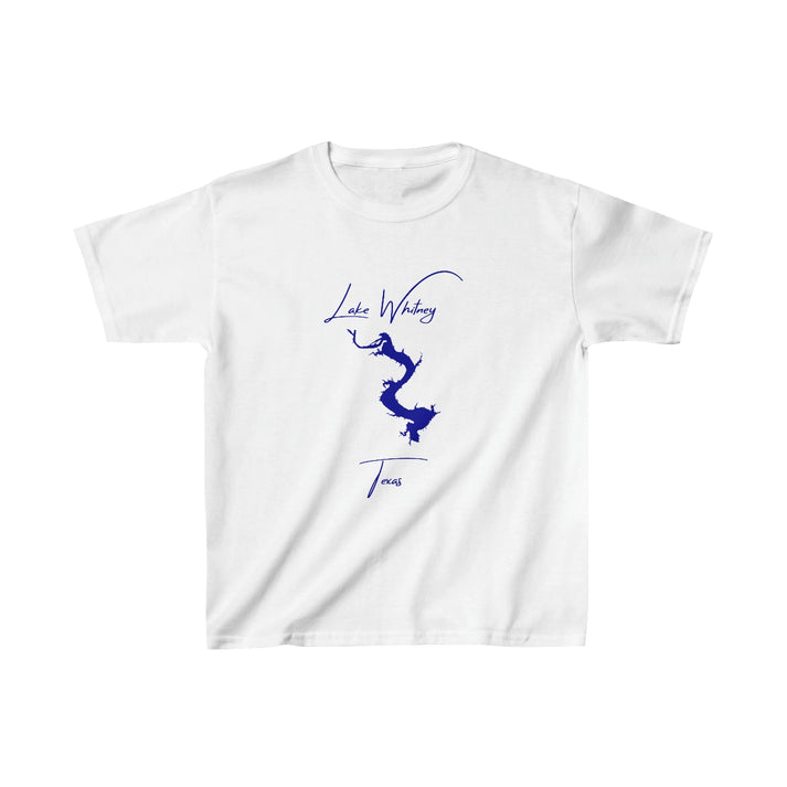 Texas  Lake  Whitney  Youth  T-shirt  front  position  view  from  front  white.webp