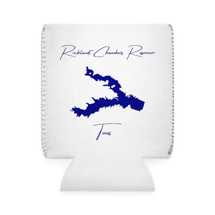 Texas  Richland-Chambers  Reservoir  Can  Koozie  front  position  view  from  front-1  white.webp
