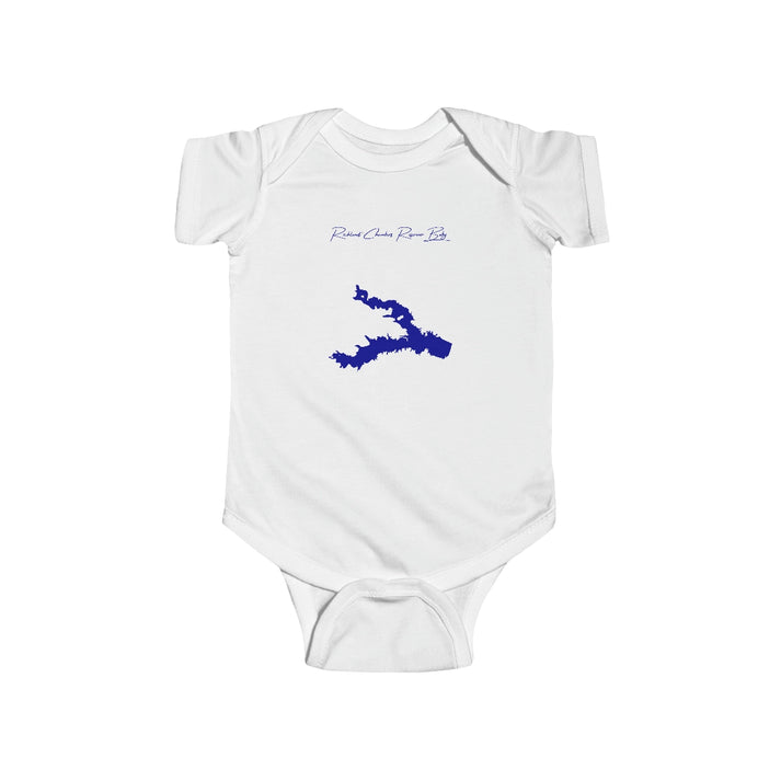 Texas  Richland-Chambers  Reservoir  Onesie  front  position  view  from  front  white.webp
